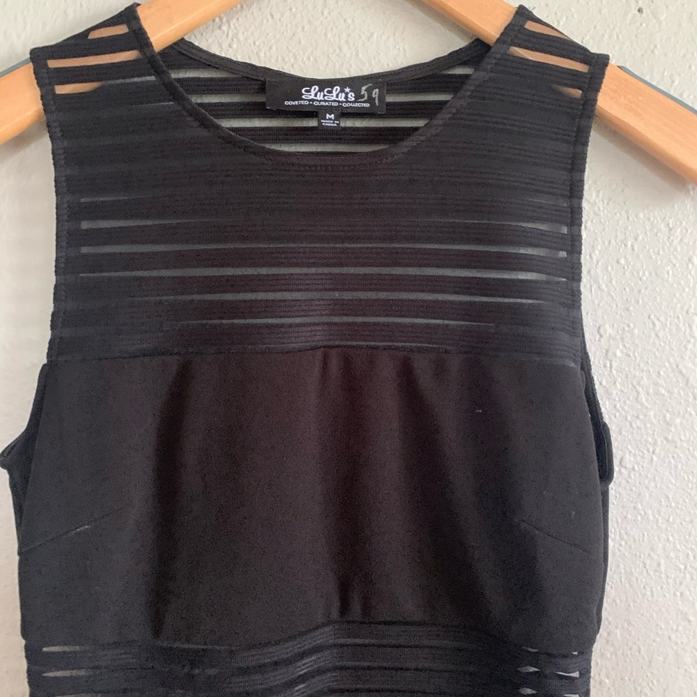 Lulus Chic-ret Agent Black Mesh Bodycon Dress - Picture 5 of 8